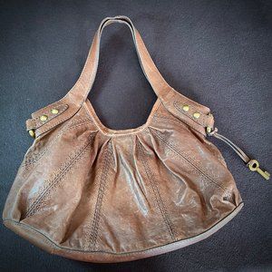 🏵️FOSSIL leather tote🏵️